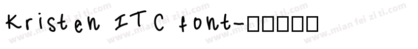 Kristen ITC font字体转换